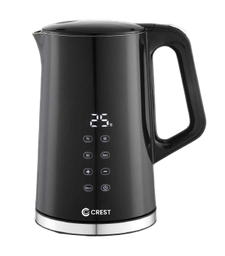 [18100109] Crest Electric Kettle CR-5207 1.7L Digital Black/Silver