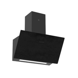 [2400009] FG Hood with Chimney FG-HW3495B 80cm Black Glass