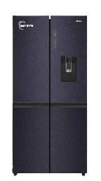 [6500122] Haier Refrigerator HRF-5800BS 4 Doors 540 Liters Black Stone