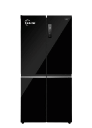[6500123] ثلاجة هاير 4 ابواب 540 لتر زجاج اسود HRF-5800FB