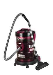 [18100138] Crest Vacuum Cleaner CR301003 R 1600Watt Black/Red