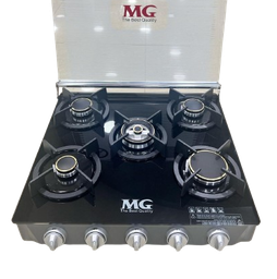 [18200060] MG Gas Hobs GB7052GB 60cm Black Glass with Lid