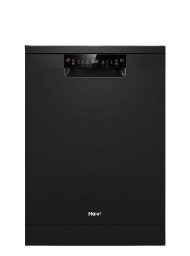 [6500132] جلاية هاير 6 برامج ستانلس اسود HDWE13-48BK1PS