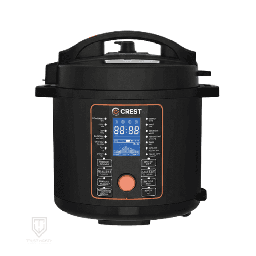 [18100145] طنجرة ضغط كهربائية كرست 12 لتر ستانلس داكن CR-5218 (GT1201-M08)