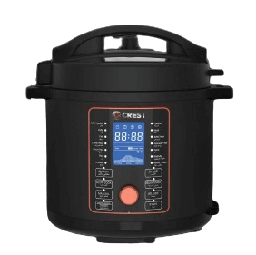 [18100146] Crest Electric Pressure Cooker CR-5217 (GT1001-M08) 10L Dark Stainless