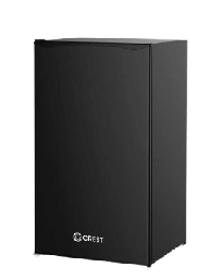[18100155] Crest Refrigerator CR-5248 91 Liters Black Glass