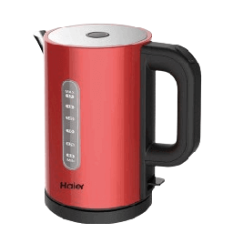 [6500029] ابريق كهربائي هاير 1.7 لتر ستانلس احمر HKES4001A
