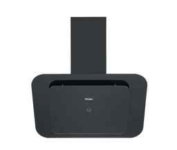 [6500141] شفاط هاير مع مدخنة 60 سم زجاج اسود HCH-D560T7GB