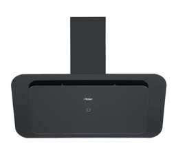 [6500142] شفاط هاير مع مدخنة 90 سم زجاج اسود HCH-D590T7GB