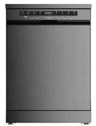 [6800032] Bompani Dishwasher BOM-DW1302IX 9 Programs Stainless