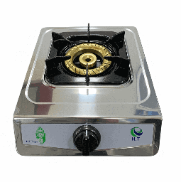 [7700018] طباخ غاز اش تي تايجر واحد عين نحاس ستانلس JZY-1-105