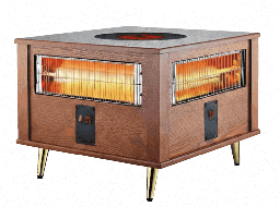 [7600026] Gold Vision Electric Heater WH-240G Wooden Table Top 2400 Watts