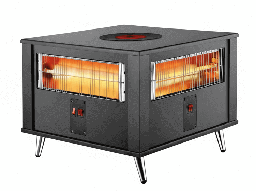 [7600027] Gold Vision Electric Heater WH-240B Black Table Top 2400 Watts