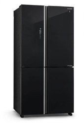 [7500012] Sharp Refrigerator SJ-VX57PG-BK 4 Doors 567 Liters Black Glass