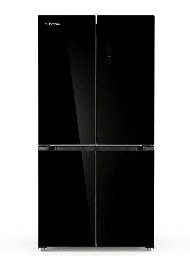 [6800057] Bompani Refrigerator BOM-631FBI 4 Doors 616 Liters With Ice Maker Black Glass