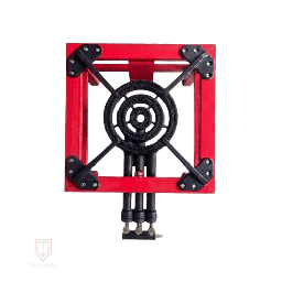 [7600052] Gold Vision Freestanding Cooker SGB-16 Head Turbo 3Ring 37cm Red