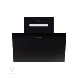 [7000070] شفاط سيمفير مع مدخنة 60 سم زجاج اسود SMF-ADC9628BLK-GLS