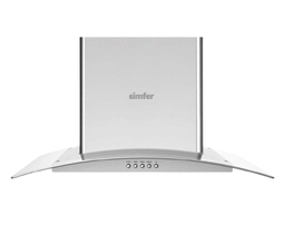 [7000012] Simfer Hood with Chimney SMF-ADC8630GLS-IX 60cm Glass