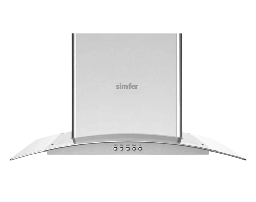 [7000012] Simfer Hood with Chimney SMF-ADC8630GLS-IX 60cm Glass