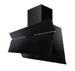 [6500047] Haier Hood with Chimney CCHP21EEB 90cm Black Glass