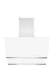 [7000018] شفاط سيمفير مع مدخنة 60 سم زجاج ابيض SMF-ADC8668WHT-GLS