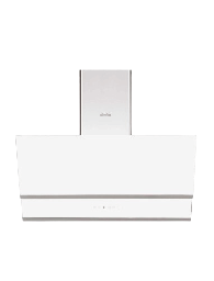 [7000019] Simfer Hood with Chimney SMF-ADC8968WHT-GLS 90cm White Glass