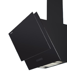 [9000005] Ofragas Hood with Chimney VW990 90cm Black Glass