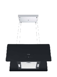 [6500049] Haier Island Hood HCH-I75TBD1 75cm Black Glass