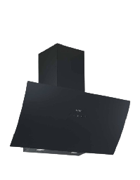 [6500053] شفاط هاير مع مدخنة 90 سم زجاج اسود HCH-S90TB12A