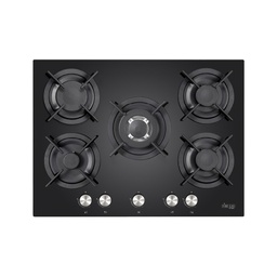 [2600011] طباخ غاز فيرجاز هايتك بلت ان 70 سم زجاج اسود FGH-7725G
