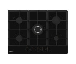 [6500062] طباخ غاز هاير بلت ان 70 سم زجاج اسود HOB-775B