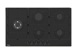 [6500063] طباخ غاز هاير بلت ان 90 سم زجاج اسود HOB-795B