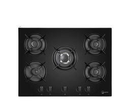 [7100031] طباخ غاز اتلانتك بلت ان 70 سم زجاج اسود ATL-70 BLK