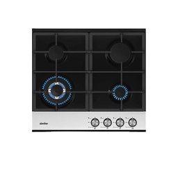 [7000035] طباخ غاز سيمفير بلت ان 60 سم زجاج اسود SMF-ADC60 TITAN