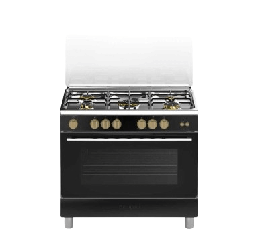 [6800015] فرن غاز بمباني مواقد نحاسية 90 سم اسود BO697LZ/L
