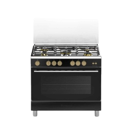 [6800015] Bompani Gas Oven BO697LZ/L 90cm Copper Burners Black