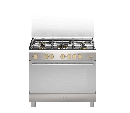 [6800016] Bompani Gas Oven BO693LZ/L 90cm Copper Burners Stainless steel