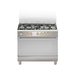 [6800016] Bompani Gas Oven BO693LZ/L 90cm Copper Burners Stainless steel
