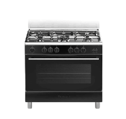 [6800017] فرن غاز بمباني 90 سم اسود BO697LY/L