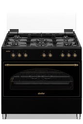 [7000049] فرن غاز سيمفير 90 سم اسود SMF-ADC9060 R-BLK
