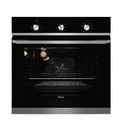 [6500068] فرن هاير بلت ان 60 سم زجاج اسود HOM-765SS