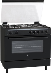 [7100034] فرن غاز اتلانتك 90 سم اسود ATL-9060 BLK