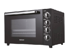 [6500071] فرن توستر هاير 70 لتر زجاج اسود HEO70L-D1