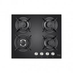 [2600013] طباخ غاز فيرجاز هايتك بلت ان 60 سم زجاج اسود FGH-6724G
