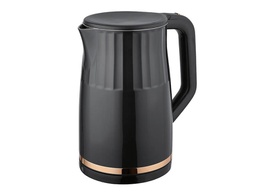 [18100025] Crest Electric Kettle CR-4021 1.7L Black and Gold with Temperature Control