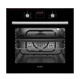 [7000062] فرن سيمفير بلت ان 60 سم مع مقلى هوائي زجاج اسود SMF-ADC606 D-BLK